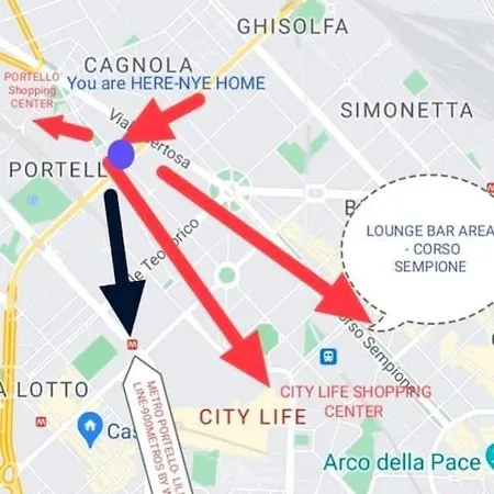 Nye Apart Milan-Fiera City Li Mailand Exterior foto